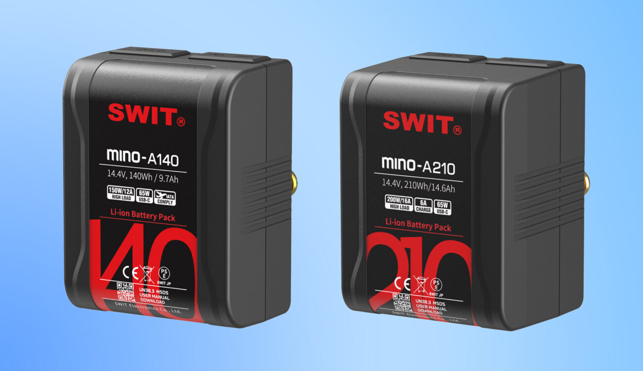 SWIT MINO-A Pocket Gold Mount Batteries Introduced – 140Wh and 210Wh Models, 200W Constant Load, 65W USB-C PD