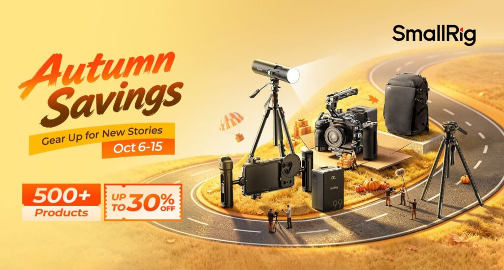 SmallRig Autumn Sale – Up to 30% Off TRIBEX Tripods, V-Mount Batteries, and Sony FX5 Cages