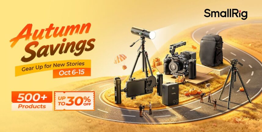 SmallRig Autumn Sale – Up to 30% Off TRIBEX Tripods, V-Mount Batteries, and Sony FX5 Cages
