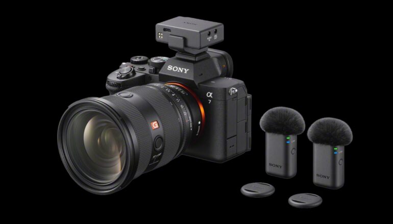 Sony ECM-W5 Wireless Microphone System Announced – 32-Bit Float via MI Shoe, 64GB Backup Recording, Timecode