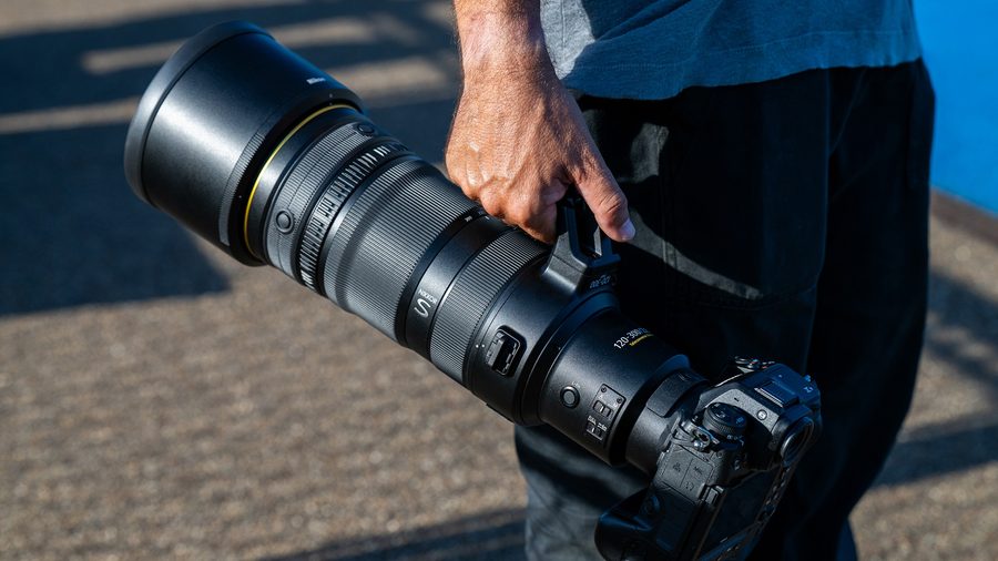 NIKKOR Z 120-300mm f/2.8 TC VR S carried.